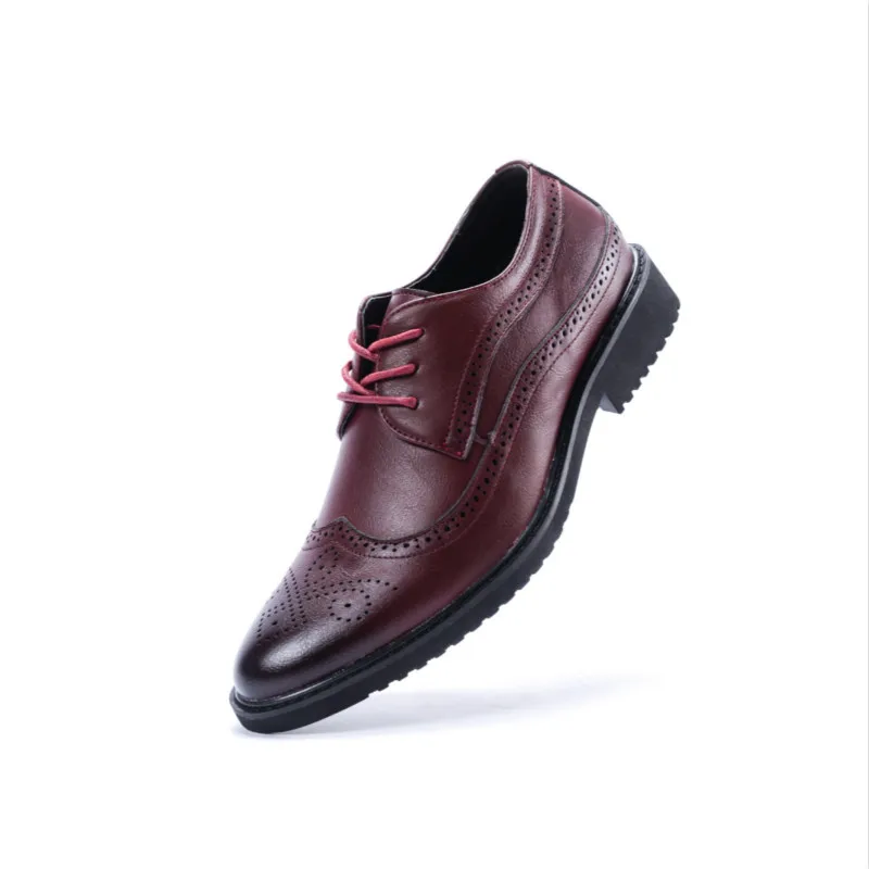 2018 Men Soft Comfort Leather Shoes Men's Formal Business High Quality Pointed Dress | Обувь