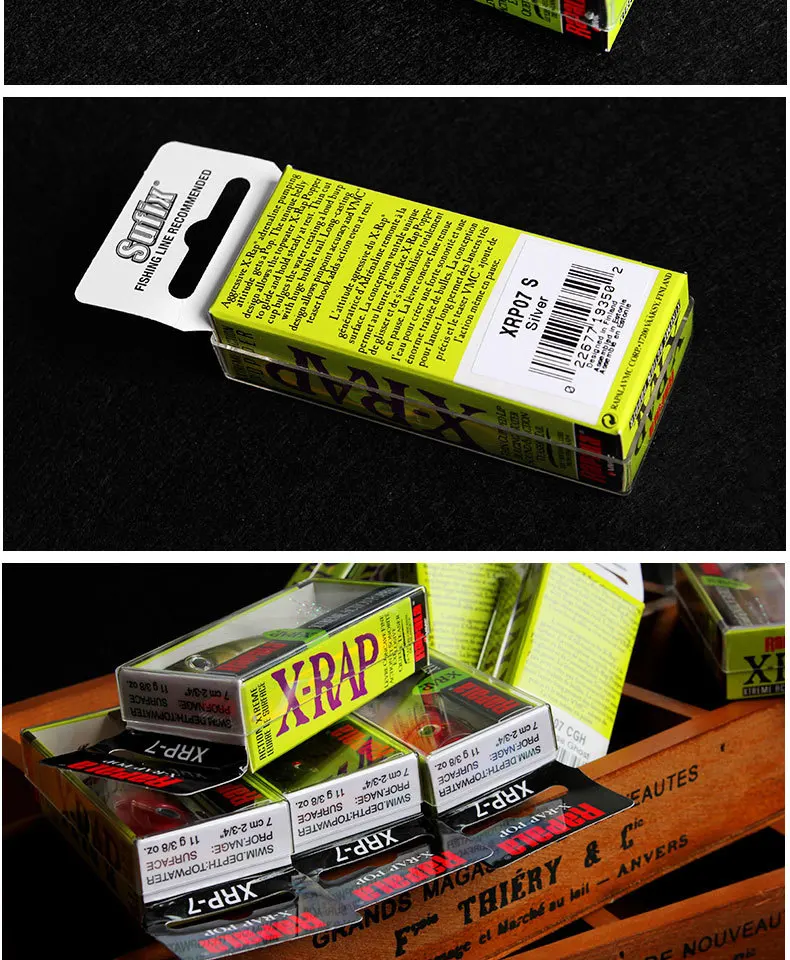 Rapala бренд X-Xrp07 поверхности воды литья рыбалка приманка 11g 7 см 3D тела с крючками два № 5 жестких с крючком