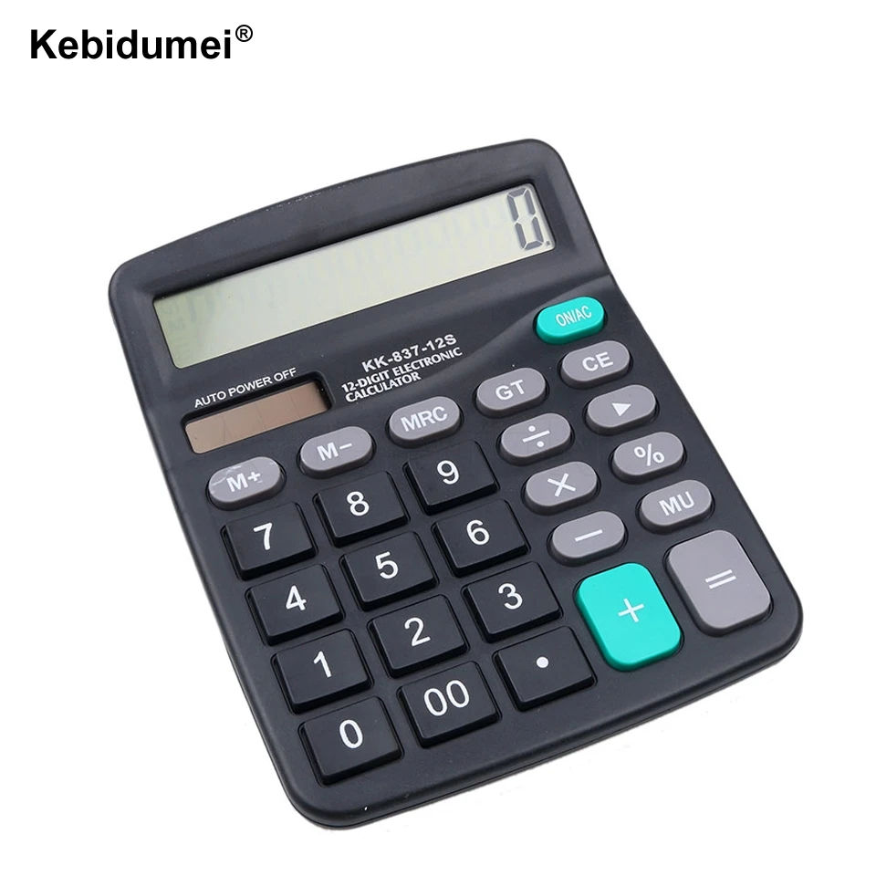 Офисный калькулятор на солнечной батарее kebidumei коммерческий инструмент батарея