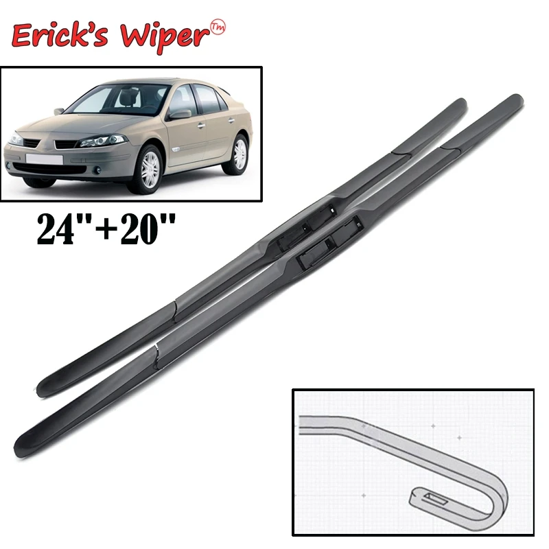 Щетки стеклоочистителя Erick's для Renault Laguna 2 2001 2007 24 + 20 дюймов|wiper blade|renault wiper