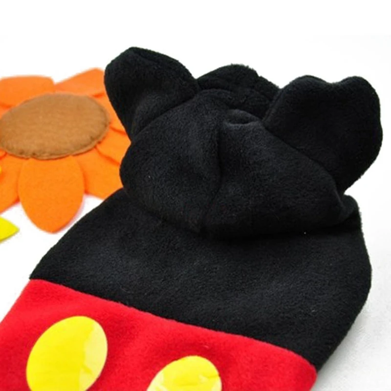 Зимний милый Micky Mouse костюм одежда домашних животных комбинезон для питомцев вещи