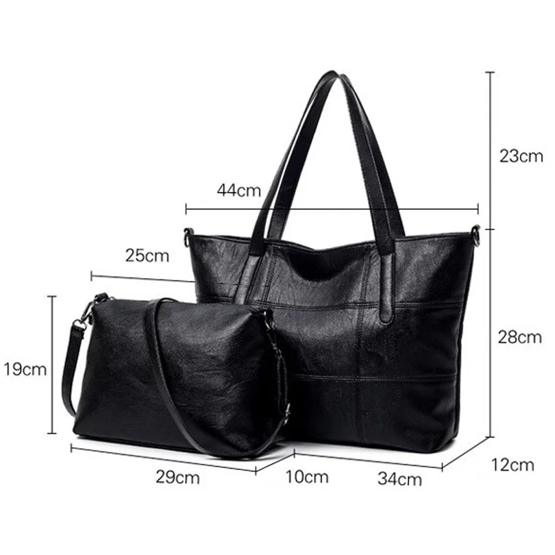 Композитные сумки из 2 предметов женские кожаные высококачественные роскошные