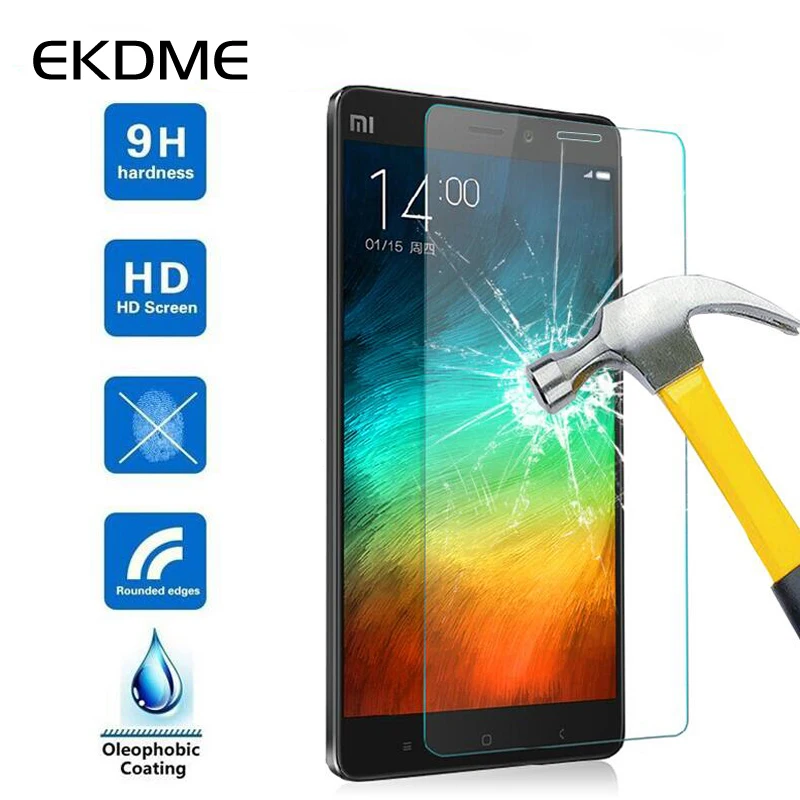 Закаленное стекло EKDME для XIAOMI mi2 mi3 mi4 mi5 mi6 защитное покрытие экрана Xiaomi mi2s mi4s mi5S Plus