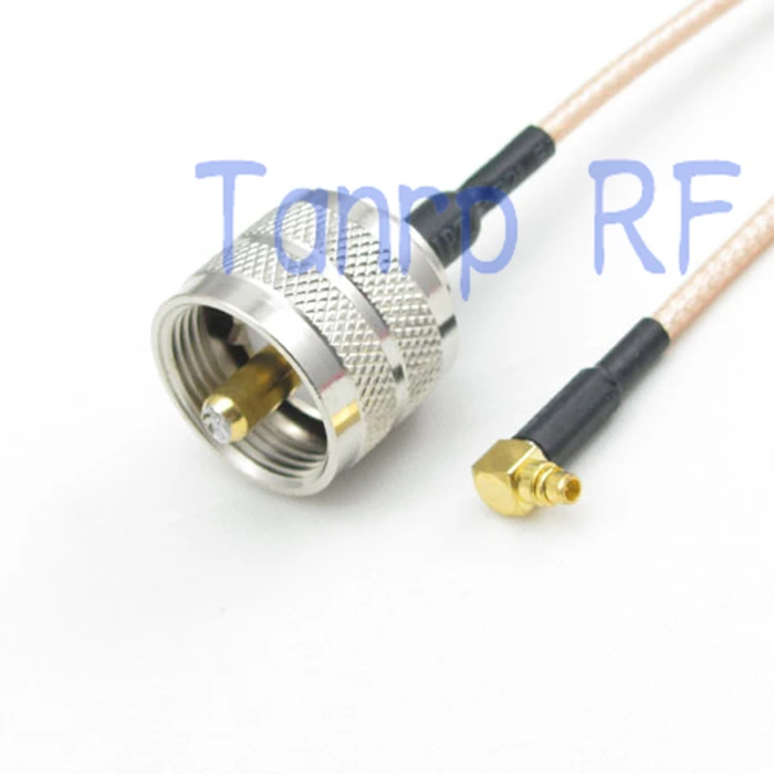 

10 шт. 6in MMCX штекер прямоугольный к UHF штекеру PL259 RF адаптер Коннектор 15 см отрезок коаксиальный Джампер кабель RG316 удлинитель