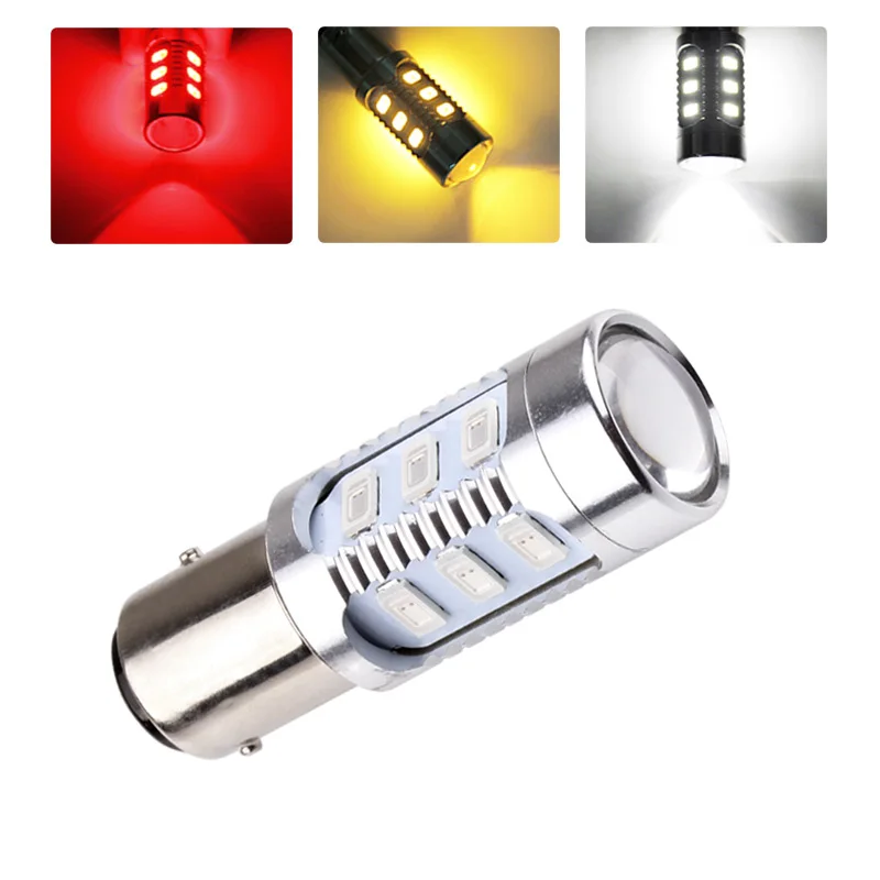 

2 шт. 1157 Led BAY15D 12 led 5730 smd высокомощная лампа красный белый желтый p21/5 Вт светодиодные автомобильные поворотные сигнальные лампы источник света для автомобиля DC 12 В