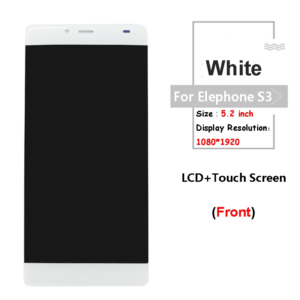 ЖК дисплей и сенсорный экран в сборе для Elephone S3 FPCHT520 5 дюйма s3 дигитайзер