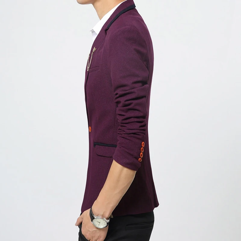 2017 Весна Для мужчин S блейзер из массива бутик Костюмы для высокое качество