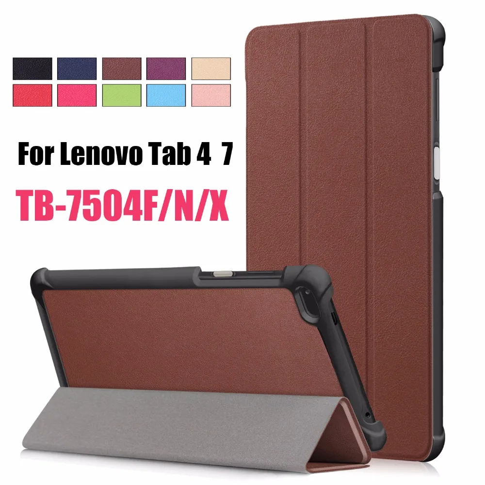 Для планшета lenovo Tab 4 7 ТБ 7504X TB 7504F 7504N бизнес роспись печати Тонкий Магнитная