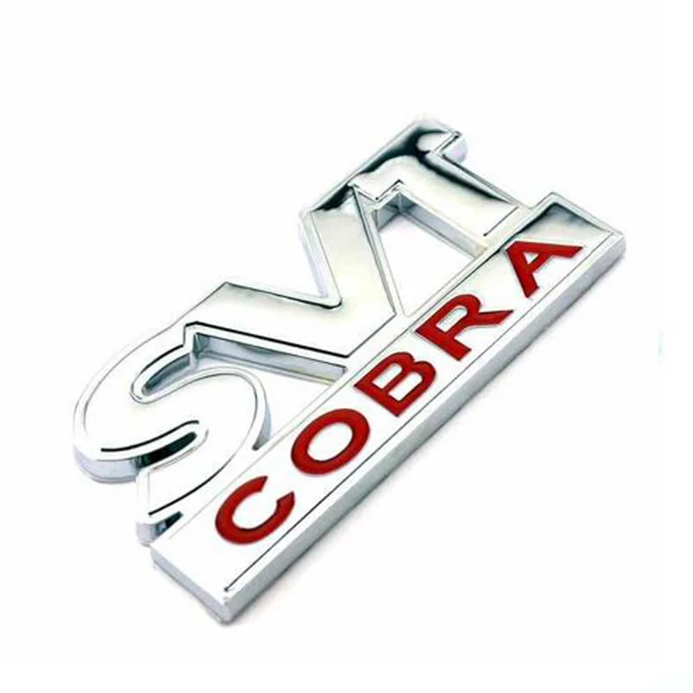 Забавная наклейка для автомобилей 3D металлический SVT COBRA автомобиля стикер