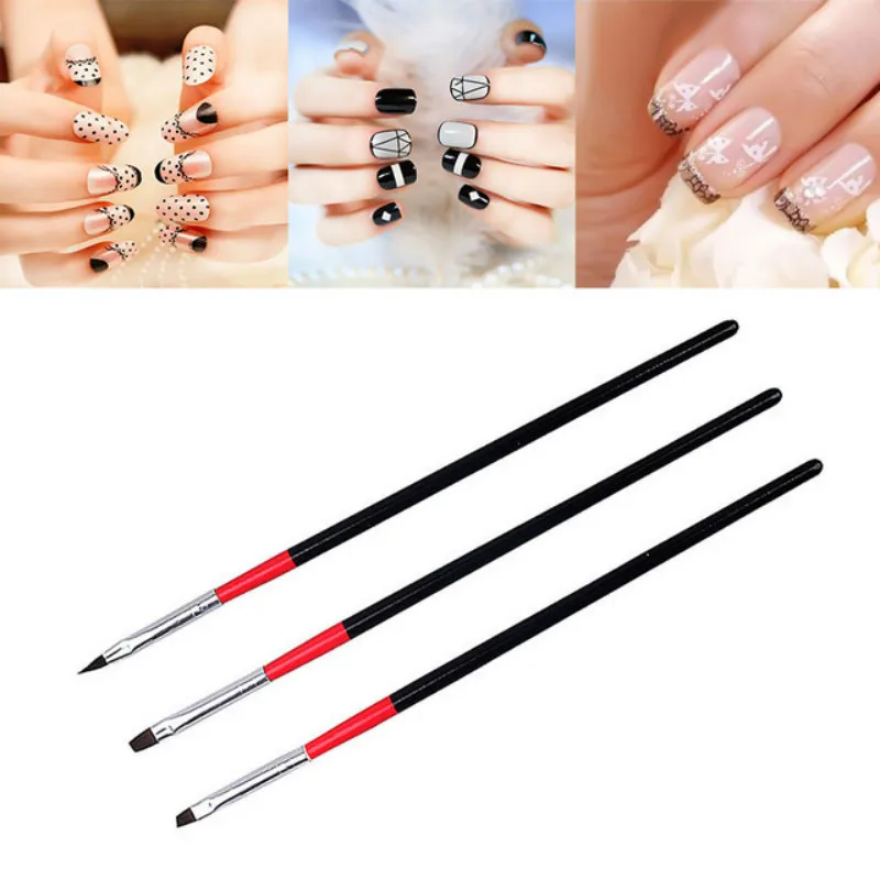 3 шт./лот Nail Art Кисть ручки УФ гель лак для ногтей Живопись Рисунок кисти