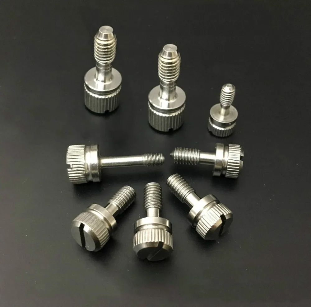 10pcs M4 stainless steel slotted knurled screwless loose screws home decoration bolts 10mm-20mm length | Обустройство дома