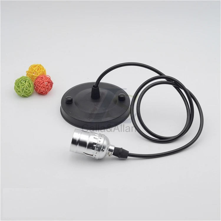 Серебряный освещение держатель Алюминий Высокое качество Ретро лампа Эдисона