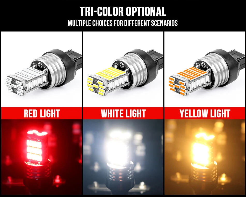 4014 45SMD T20 7443 7440 W21W WY21W светодиодный W21/5 W Автомобильные фары стоп-сигнал для поворота лампа задние фары люсис привело para Авто 12V hlxg 2 шт