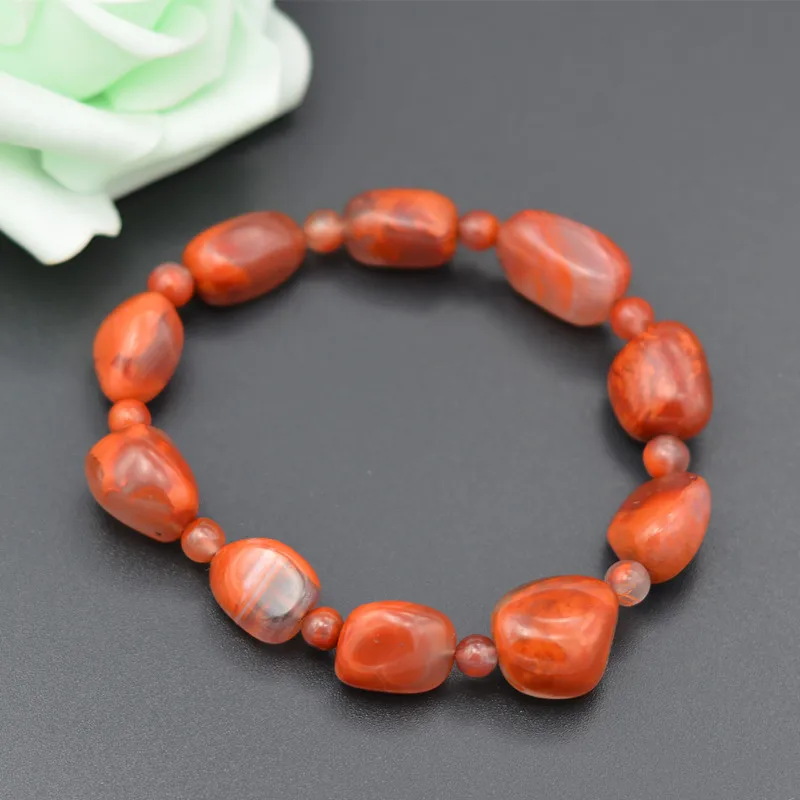 

Подарок для женщин ювелирные украшения из нефрита красного цвета, сертификат 100% Природный, браслет из Красного камня, браслеты из бусин