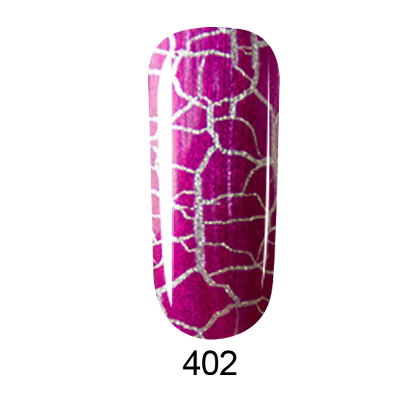 402 KADITION ноготь с эффектом трещин 8 мл Лак для ногтей 12 Красочные Crackle дизайн ногтей гель лак Полупостоянный растрескивающийся УФ светодиодный Гель-лак Vernis - Цвет: 402