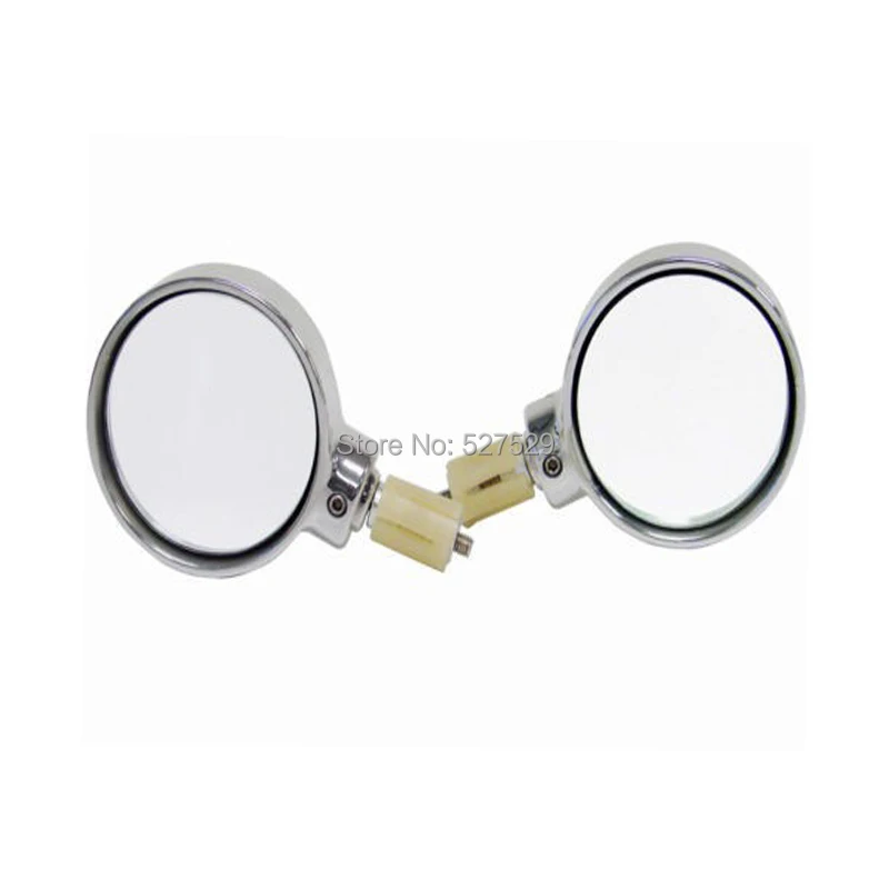 2X Мотоцикл хромированный выпуклый 7/8 &quotРучка Бар Конец Зеркала для CBR R1 R6 GSXR Ninja