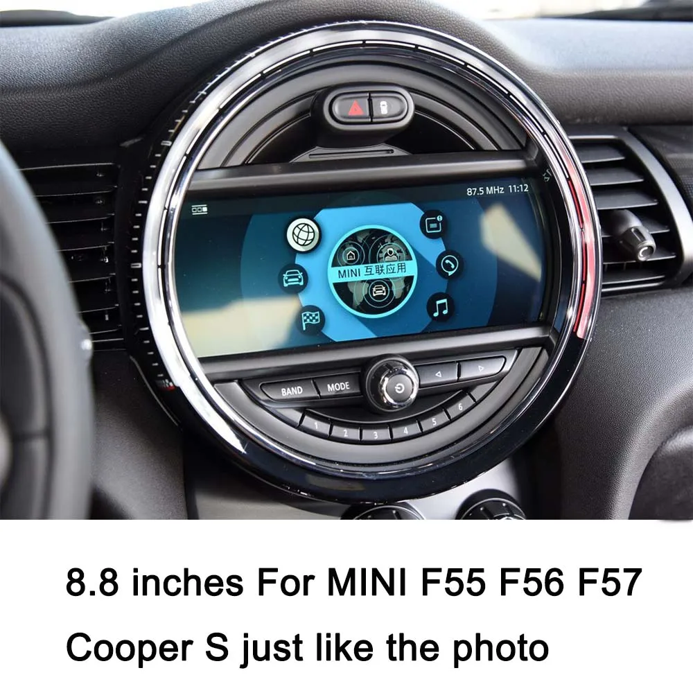 F55 F56 F56 COOPER S Для jcw автомобиля центральный контроль экранный инструмент панель Крышка Корпус отделка рамка декор для MINI Cooper One JCW F55 F56 аксессуары - Название цвета: F55 F56 F56 COOPER S