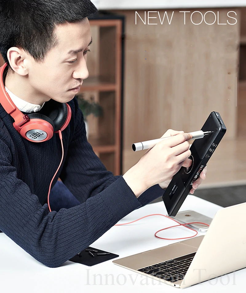 Wowstick 1P Pro мини Беспроводная электрическая Отвертка прецизионная аккумуляторная отвертка 18 шт. бит для смартфона Радиоуправляемый Дрон инструмент для ремонта