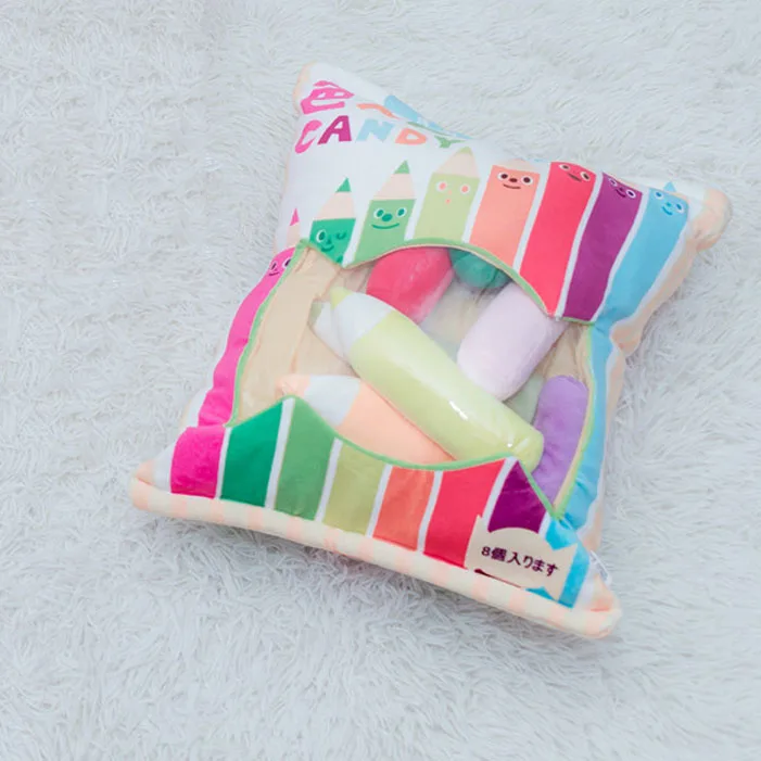 8pcs Pencil Сумка из 8 шт. мини-Мышка кошка единорог плюшевые игрушки для детей мультфильм подушка Япония Аниме Фигурка креативный подарок для детей - Цвет: 8pcs Pencil