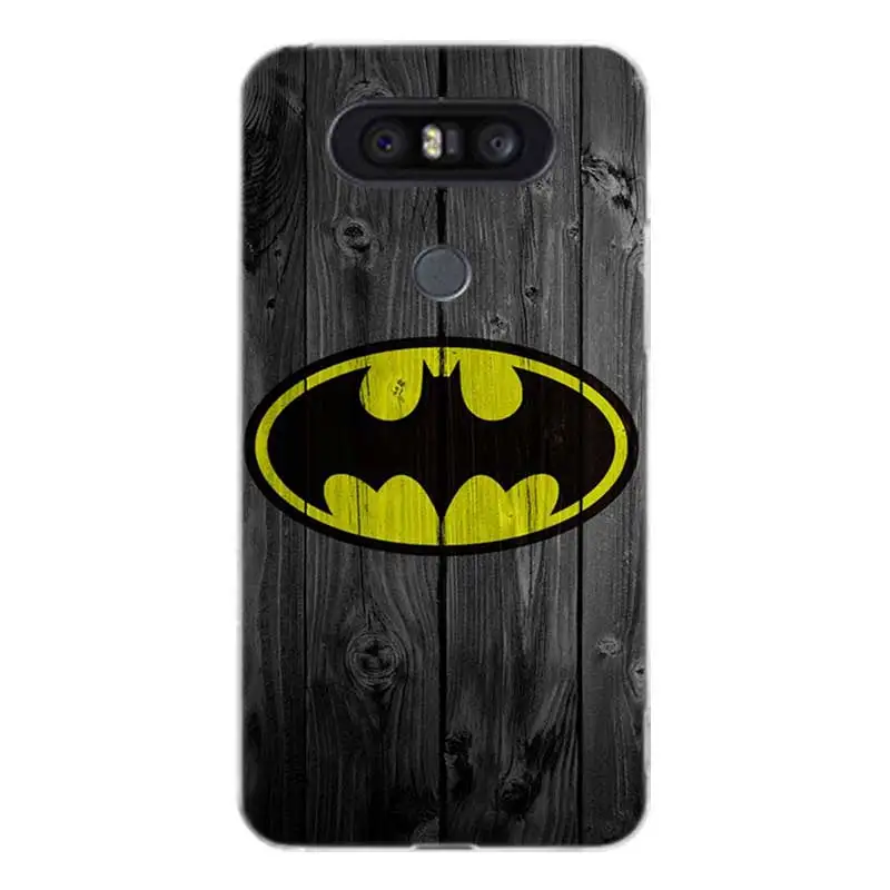 Batman Logo Painted Pattern Soft Rubber Case For LG Q8 Q7 Q6 G6 G7 G5 G4 V40 V30 V20 V10 K8 K10 2018 2017 Cover |