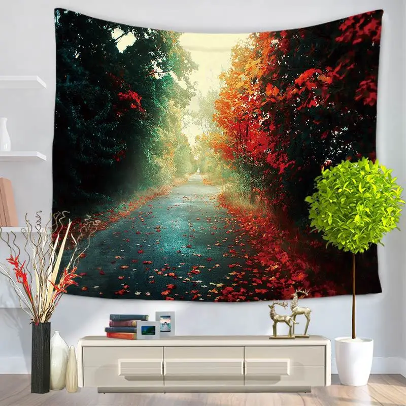 Осенний дефолиационный гобелен тканевые гобелены подвески домашний