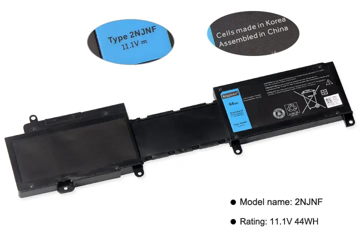 KingSener Корея сотовый 2NJNF Аккумулятор для ноутбука DELL Inspiron 14Z-5423 15Z-5523 ультрабук 2NJNF 8JVDG T41M0 TPMCF 11,1 V 44WH