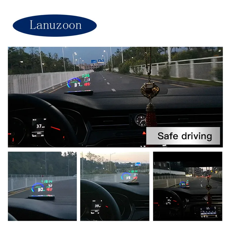 Автомобильный Hud Дисплей лобовое стекло проектор светодиодный лобового стекла