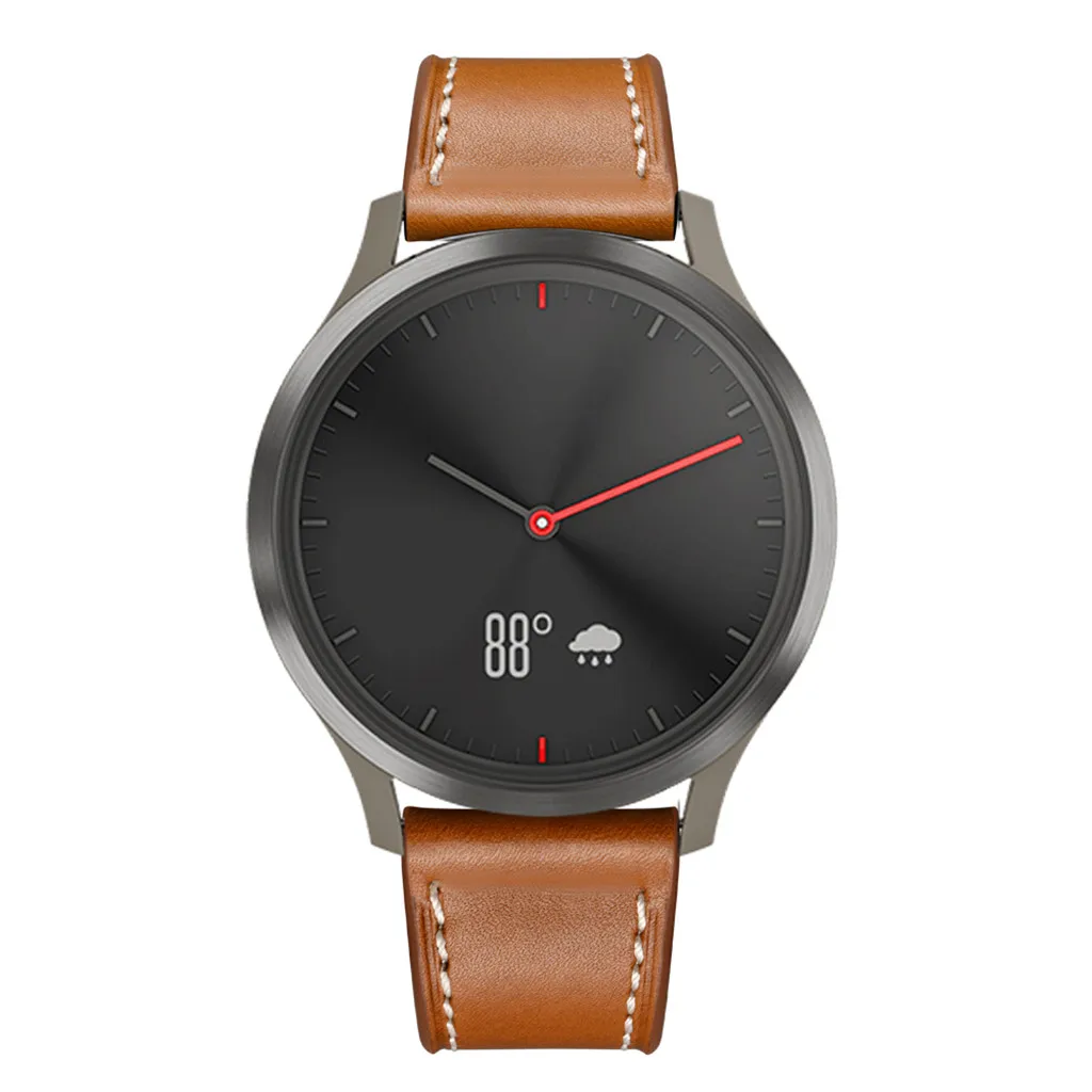 Кожаный ремешок для часов Garmin vivomove HR наручных браслет с металлической пряжкой