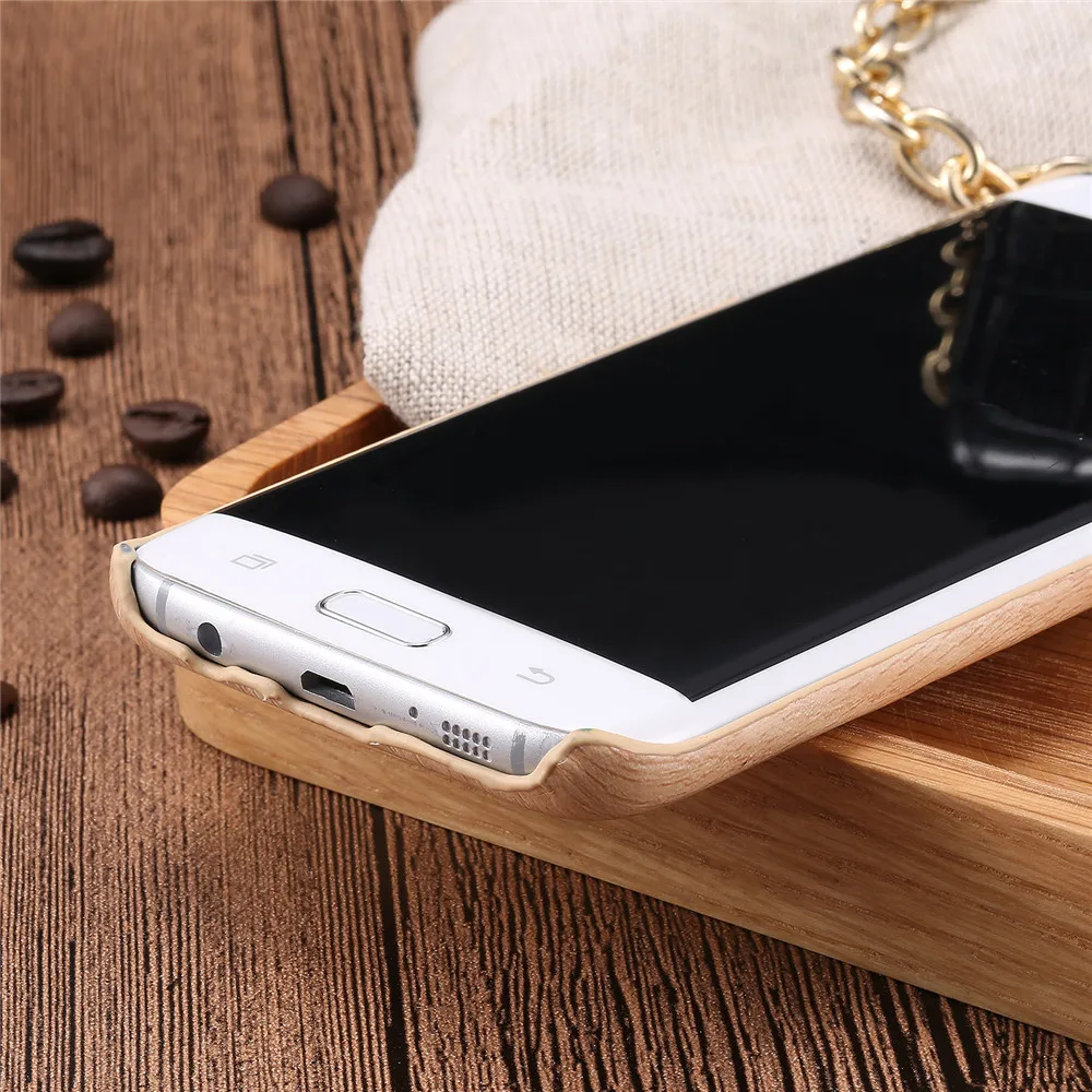 Роскошный Гибридный PU кожа и PC Пластиковый корпус для Samsung Galaxy S7 край Мода рисунок
