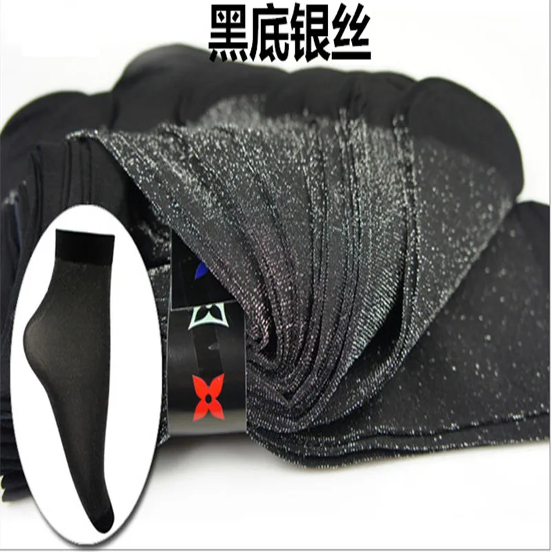 

2019 new socks silver silk women silk thread socks sexy summer socks transparent socks for women free shipping