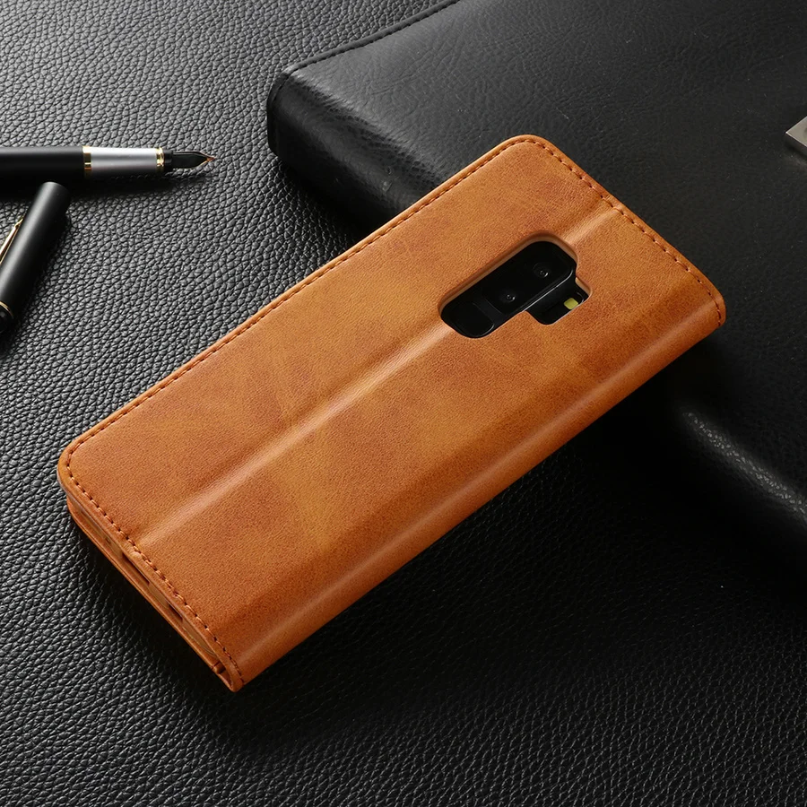 Роскошный кожаный чехол-книжка в стиле ретро для Samsung Samsun S10 S9 S8 Plus S10E магнитный