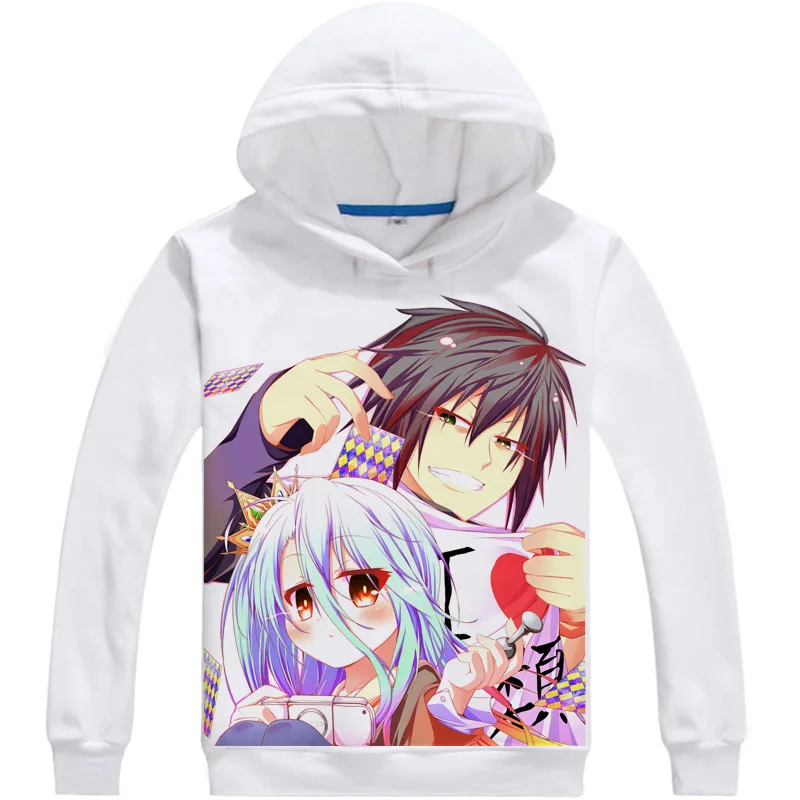Аниме Нет игры нет жизни Толстовка shiro sora Jaket худи Толстовка с капюшоном косплей манга нет игры нет жизни Джибрил пальто для мужчин и женщин - Цвет: A
