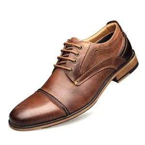 Мужские модельные туфли, из натуральной кожи, размеры 40-50, в европейском и американском стиле, для весны, 2021