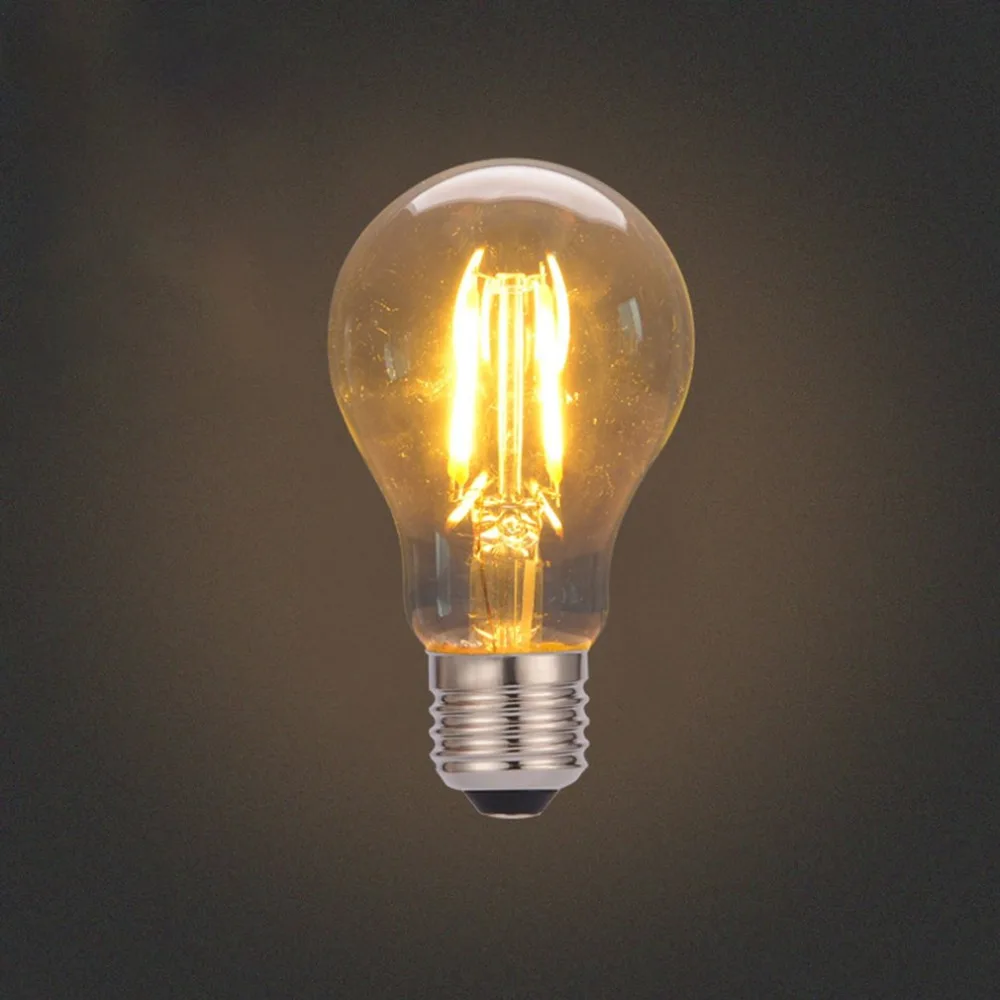 4W E27 Edison Bulb Vintage Style Filament LED Light Pendant Lamp Warm Yellow Decor Decorative Lighting | Лампы и освещение