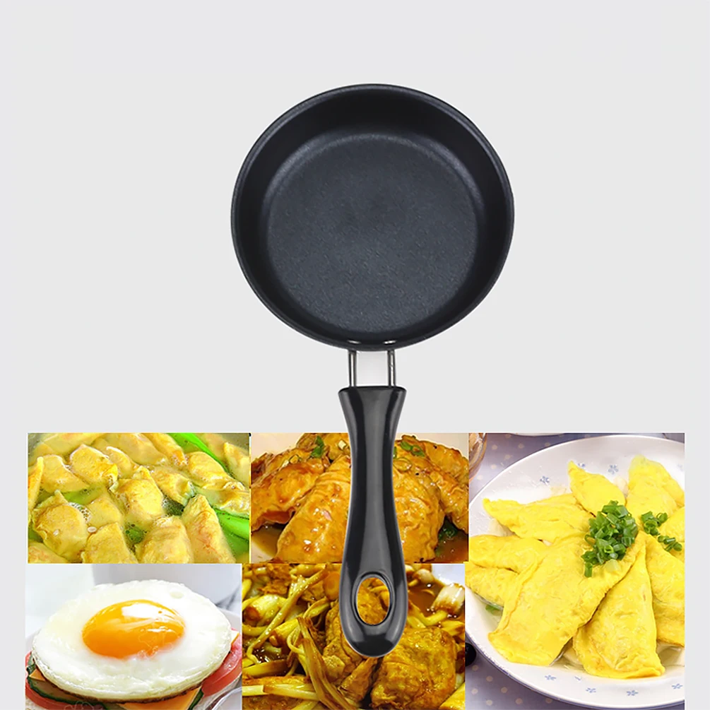 Uarter Mini Portable Non-Stick Frying Pan Pot Saucepan Pancake Omelette Breakfast Cooking Kitchen Cookware | Дом и сад