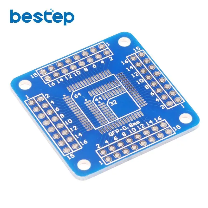 5 шт. пинборд SMD QFP32/44/64 для DIP 0 мм 8 штырьковый адаптер конвертер|smd to dip|smd dip adaptersmd |