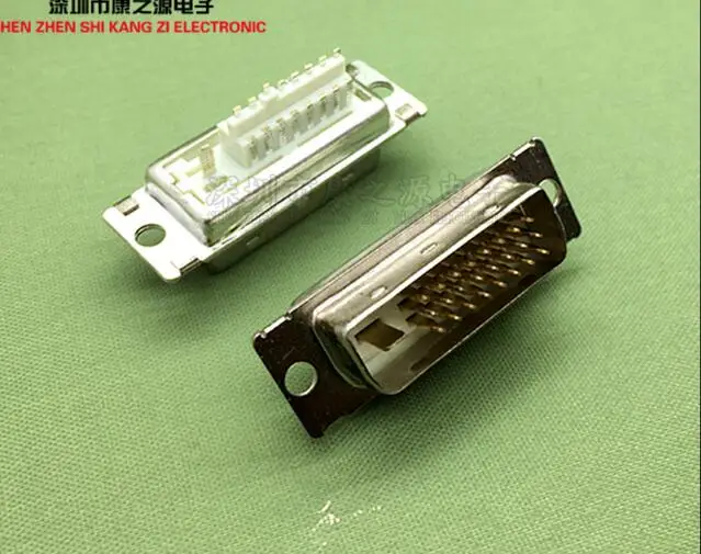 5pcs-dvi-socket-dvi24-1-male-weld-wire-24-1-interface-plug-180-degree-weld-head-connector