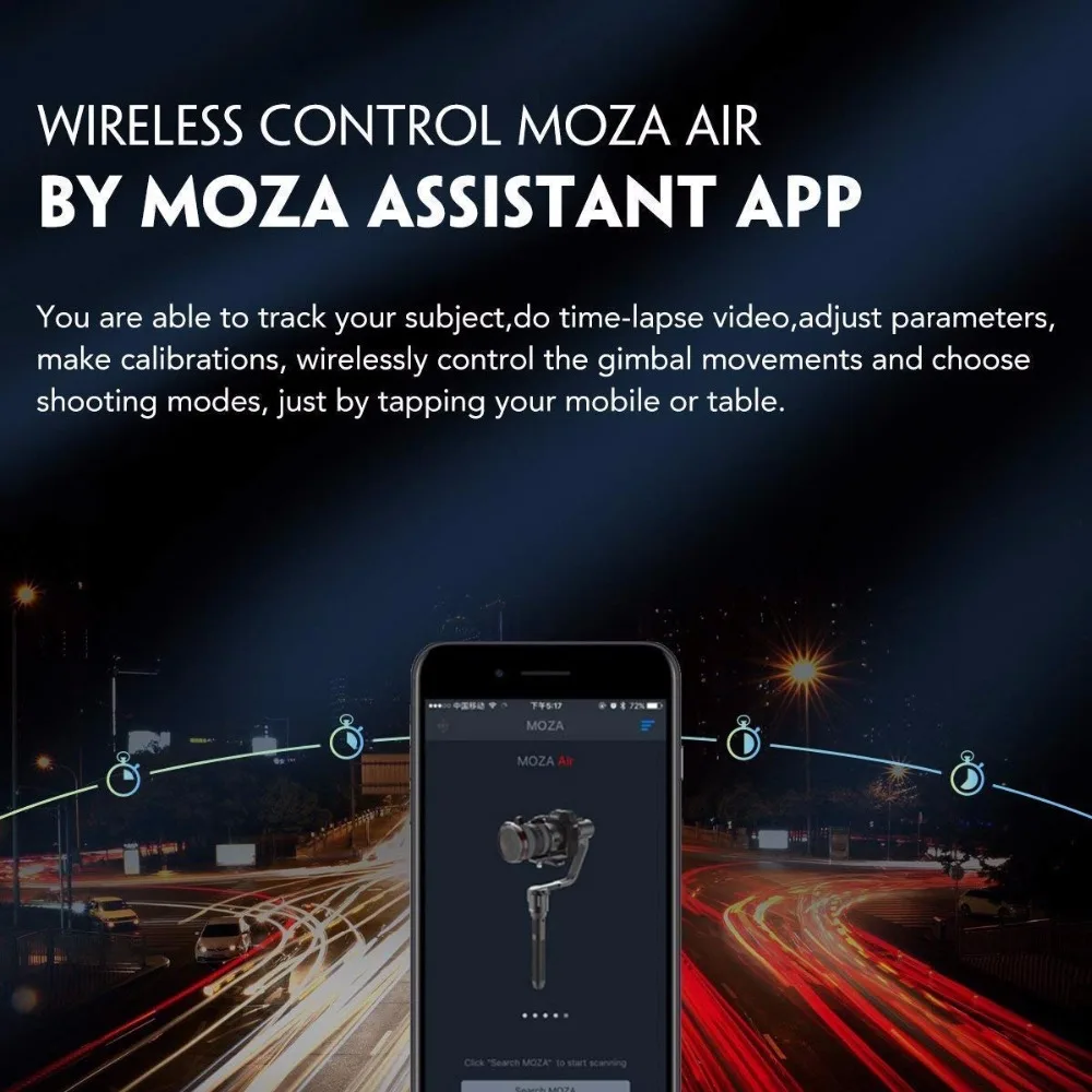 MOZA AirCross 3 Axis портативный шарнирный держатель Стабилизатор Для беззеркальных