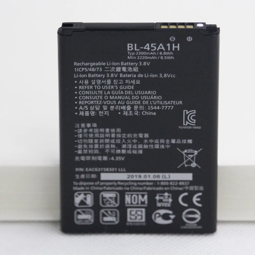 Внешняя Аккумуляторная батарея для LG K10 F670L F670K F670S F670 K420N LTE Q10 K420 BL45A1H 2300 мАч 2