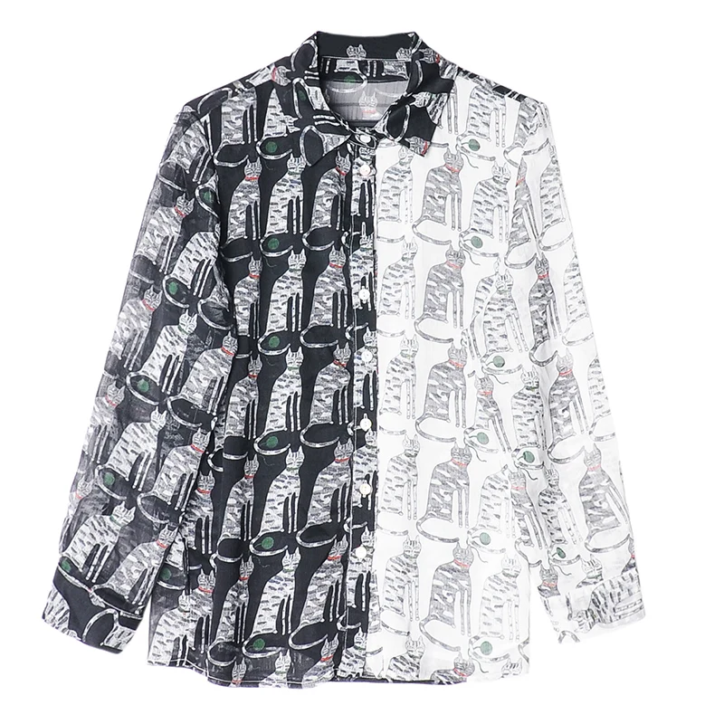 Брендовые итальянские стильные модные рубашки с длинными рукавами женские