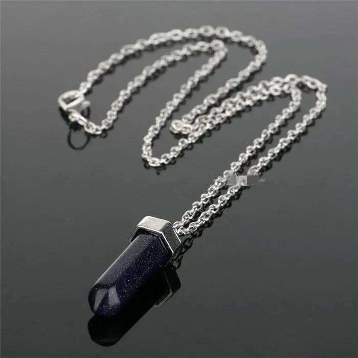 Натуральный Камень Чакра лечебный Кристал кварц проволока обернуть кулон