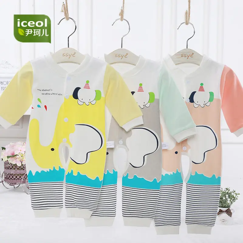 2017 Детские Комбинезоны для малышек Рубашка с короткими рукавами Мягкий хлопок