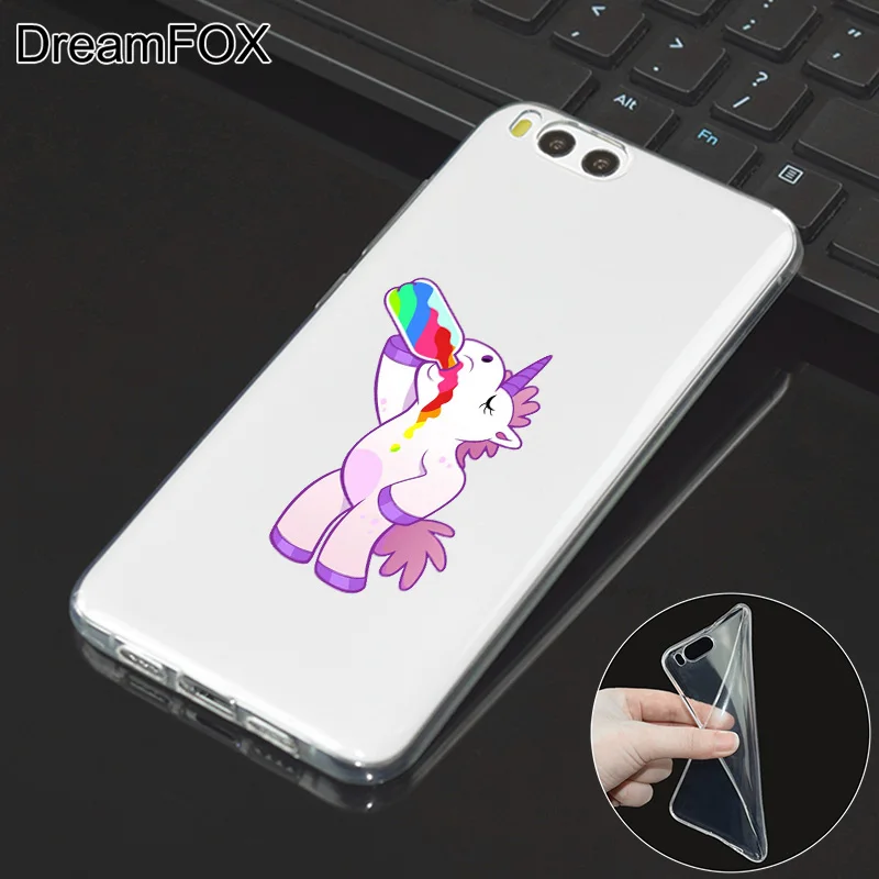 DREAMFOX L543 &quotЛошадка Радуга силиконовый чехол-накладка из мягкого ТПУ чехол крышка