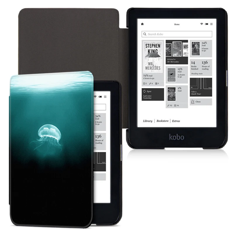 Чехол для электронной книги Kobo Clear HD легкий Магнитный умный защитный чехол с