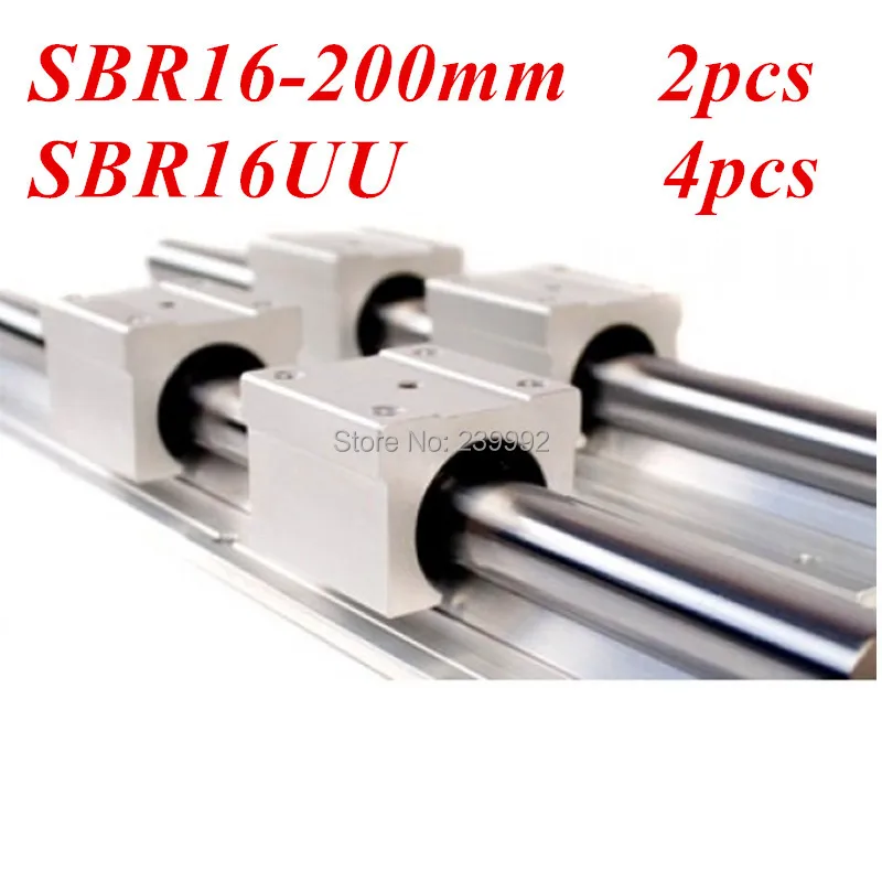 

wholesale for SBR16 - L200mm Linear Guides + 2pcs SBR16UU Linear Motion Bearing Block (can be cut any length as your request)