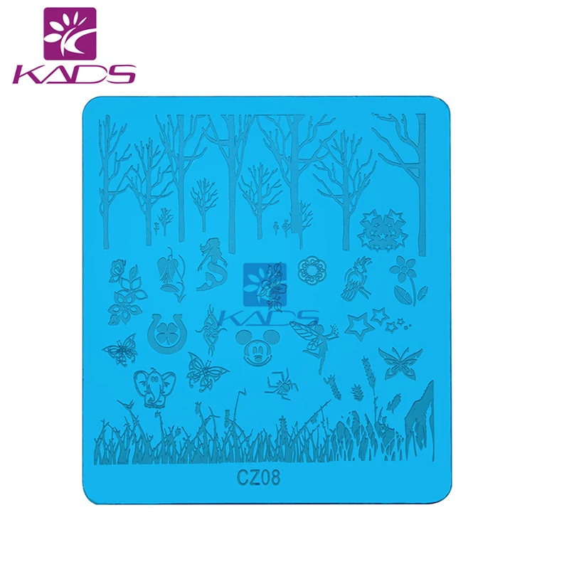 KADS Животных Ногтей Stamp Штамп Штамповка Шаблона Плиты Изображения DIY|image plate|animal nail