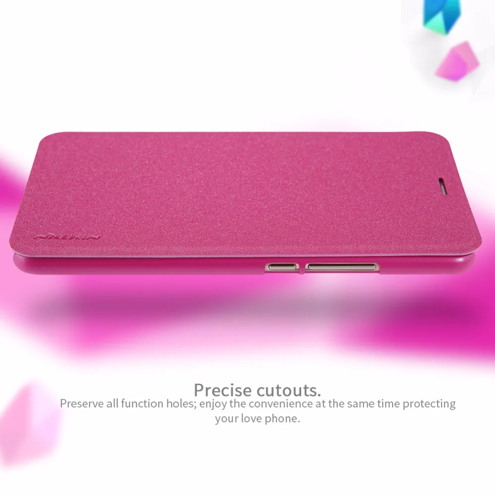 Чехол-книжка NILLKIN Sparkle Series для MEIZU Pro 6 Plus пластиковый чехол из искусственной кожи