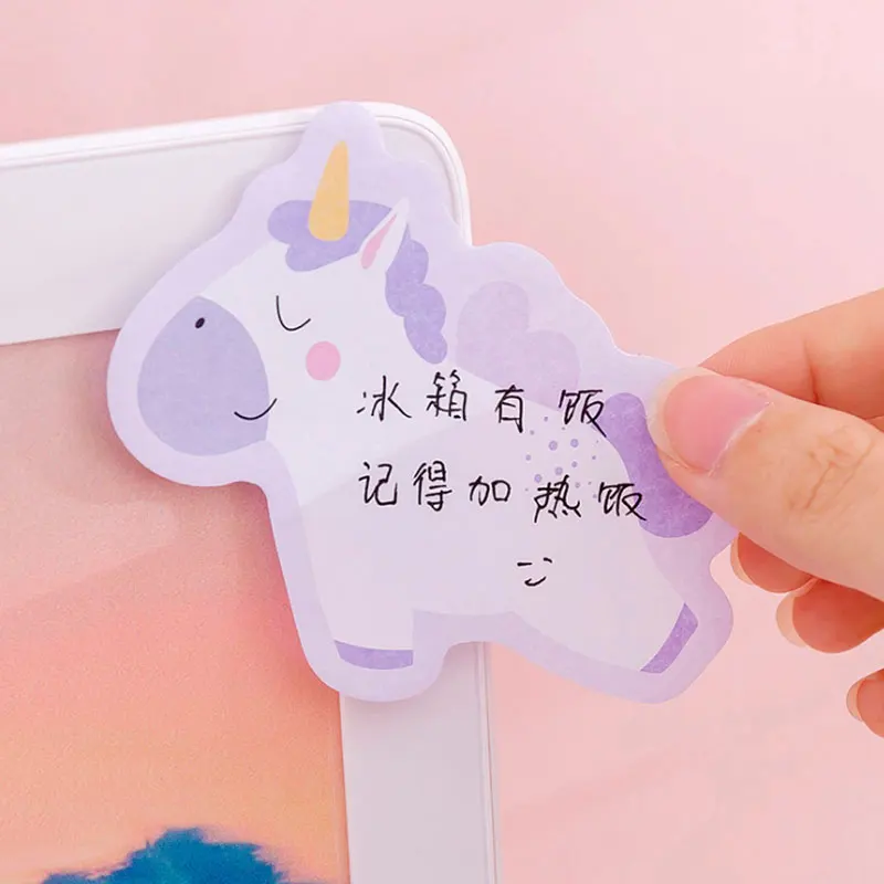 30 листов креативная розовая девушка Единорог Kawaii блокнот-стикер портативная наклейка s Pad Sticky diy канцелярские принадлежности для офиса и школы