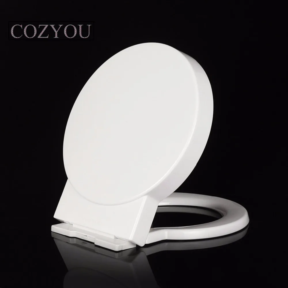 Толстая круглая крышка для унитаза PP белая пальто быстрая разборка длина и