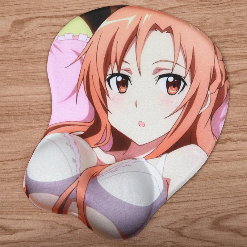 Сексуальный 3D-коврик для мыши FFFAS модный коврик геймеров игровой Yuuki Asuna аниме ПК